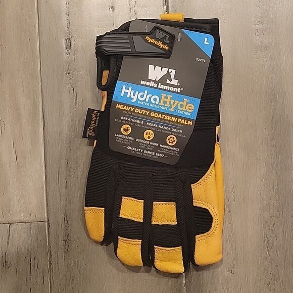 HydraHyde Heavy duty Goatskin Palm,gloves size L - Picture 1 of 4